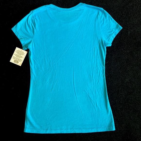 Ron Jon Surf Shop Cocoa Beach Aqua Blue Women's Short Sleeve T Shirt XL NEW - Picture 3 of 7
